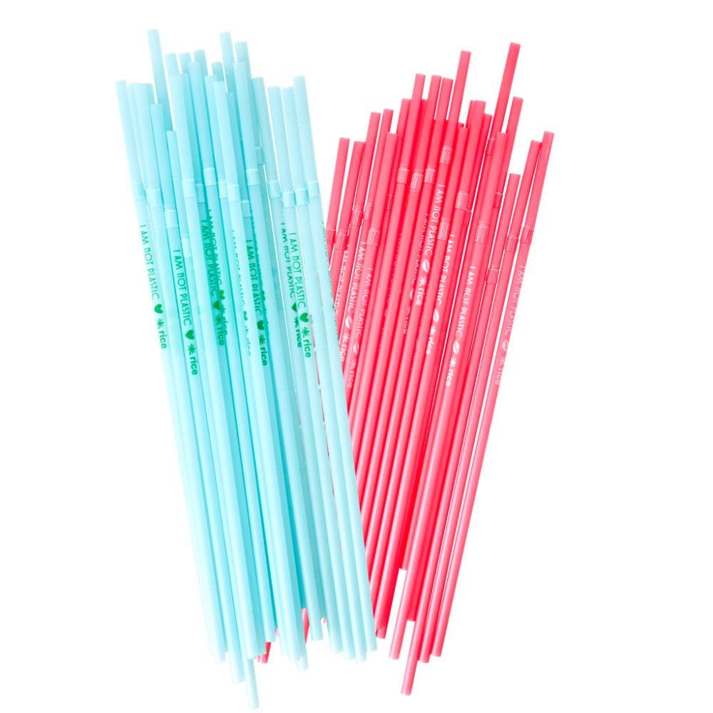 Biodegradable Drinking Straws By Rice DK Vibrant Home